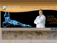Tablet Screenshot of corthospecialist.com